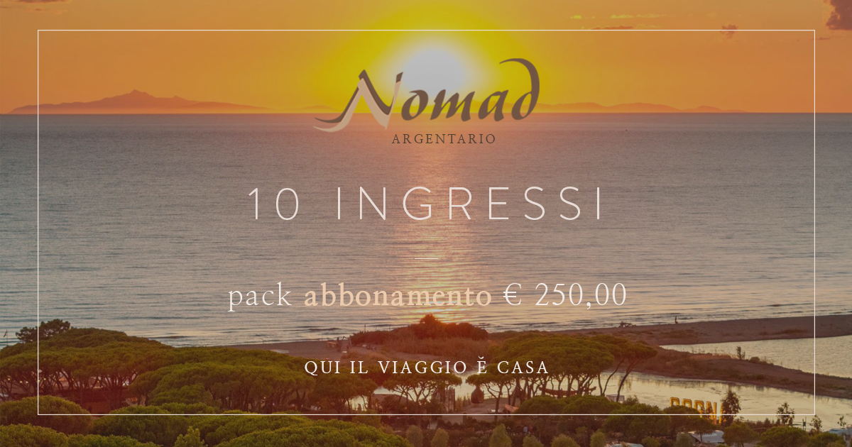 Banner del pack da 10 ingressi di Nomad Argentario